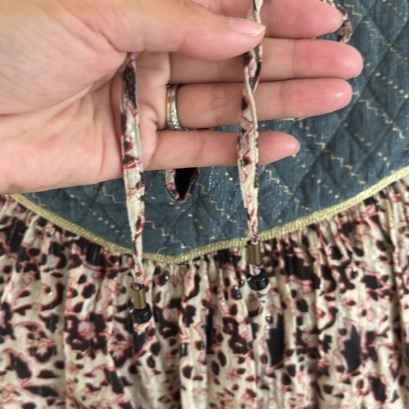 Scotch & Soda Voyage Vagabond Metallic Flowy Blouse 0049 - Picture 4 of 9